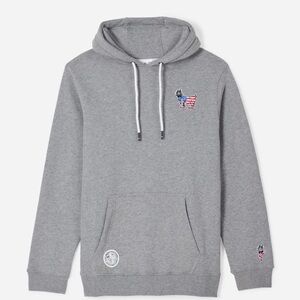 GOAT USA Freedom Hooded Sweatshirt Men’s Medium Gray